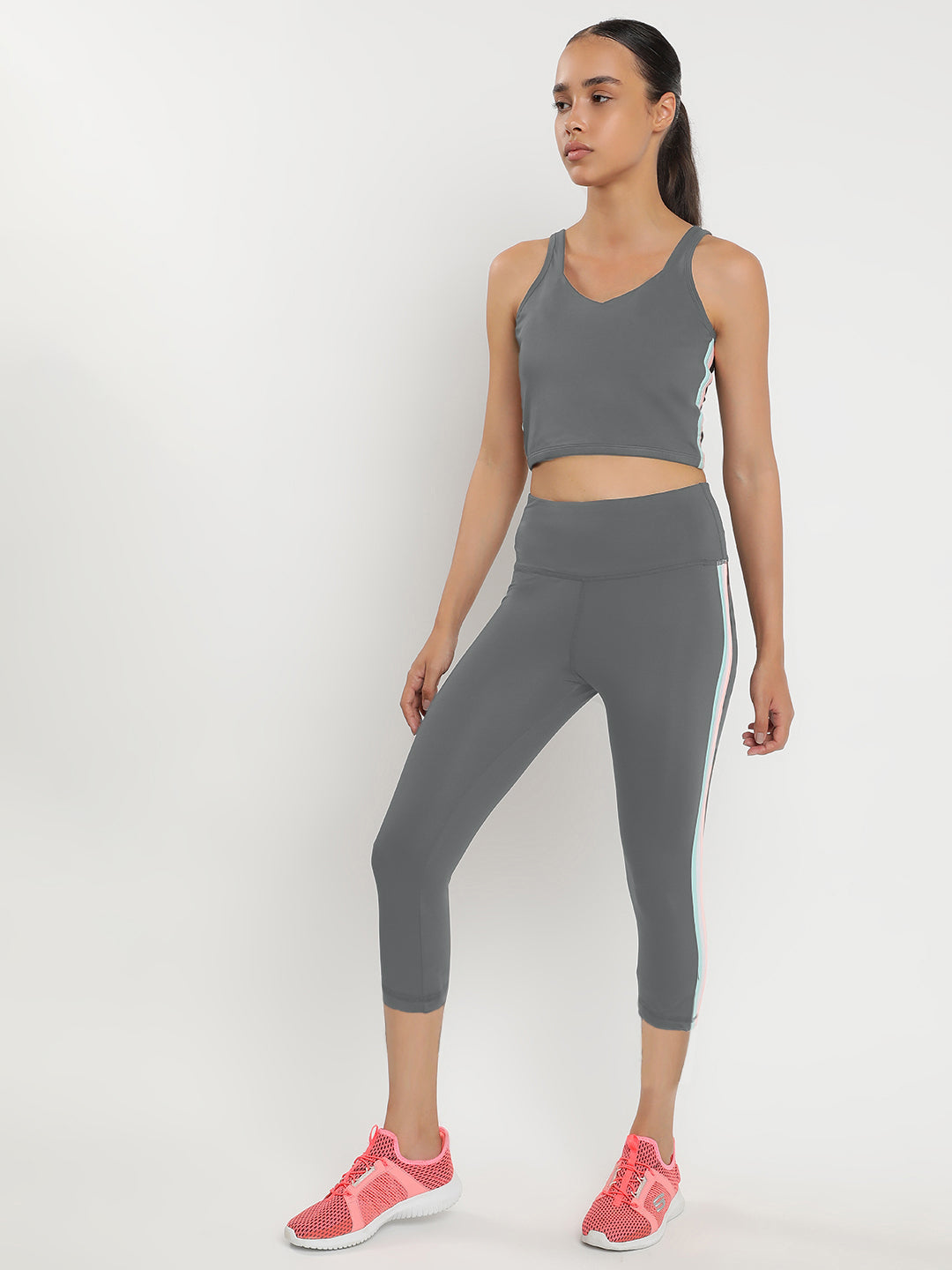 Zen Tank Top & Tights Co-Ord Set 21"- Lime Stone