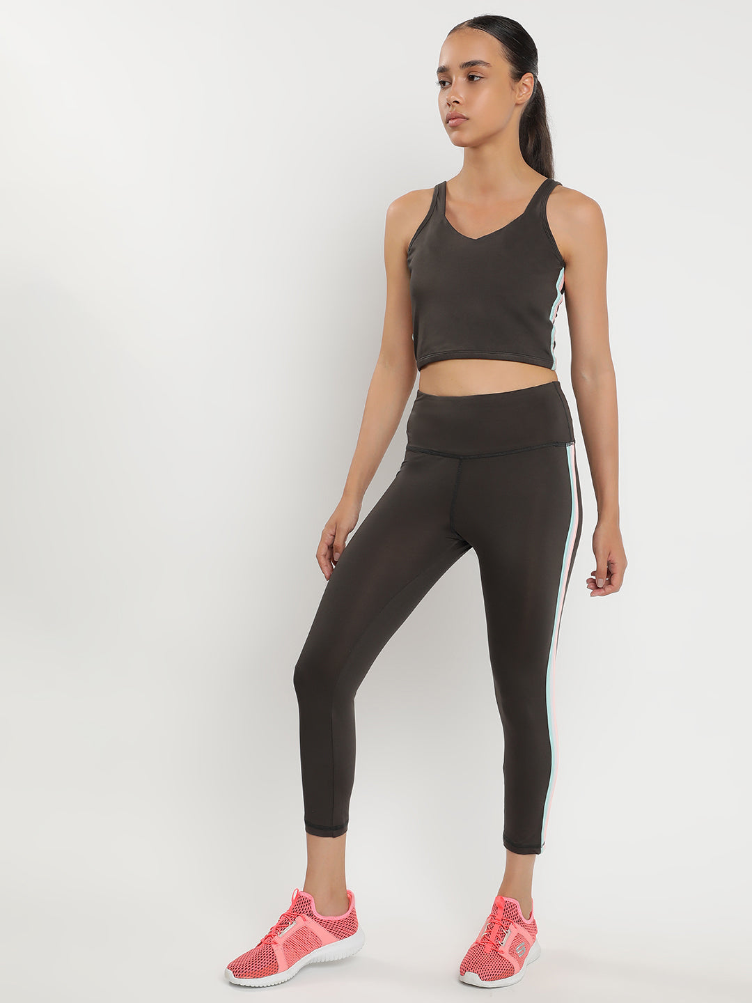 Zen Tank Top & Tights Co-Ord Set 23"- Graphite