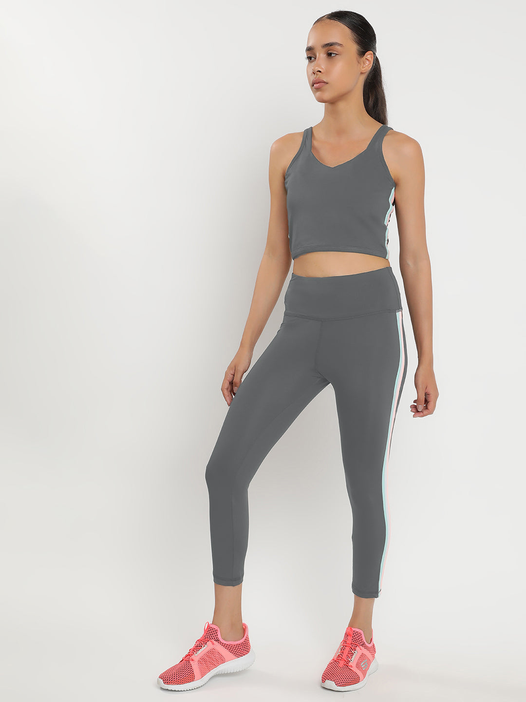 Zen Tank Top & Tights Co-Ord Set 23"- Lime Stone