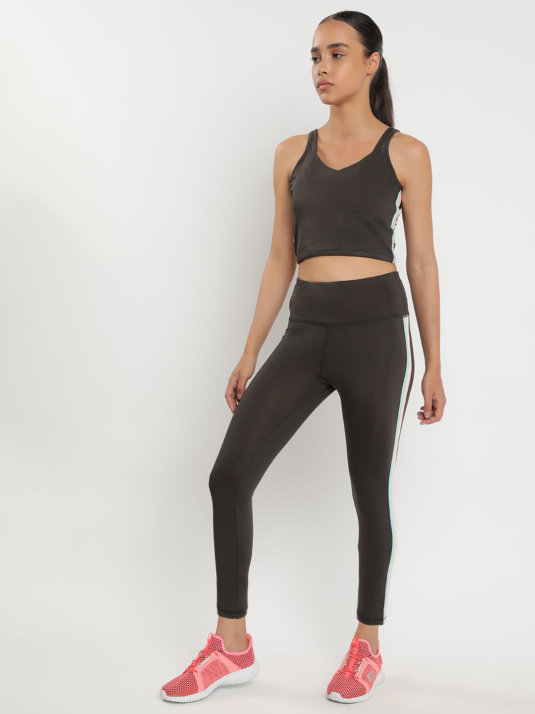 Zen Tank Top & Tights Co-Ord Set 25"- Graphite