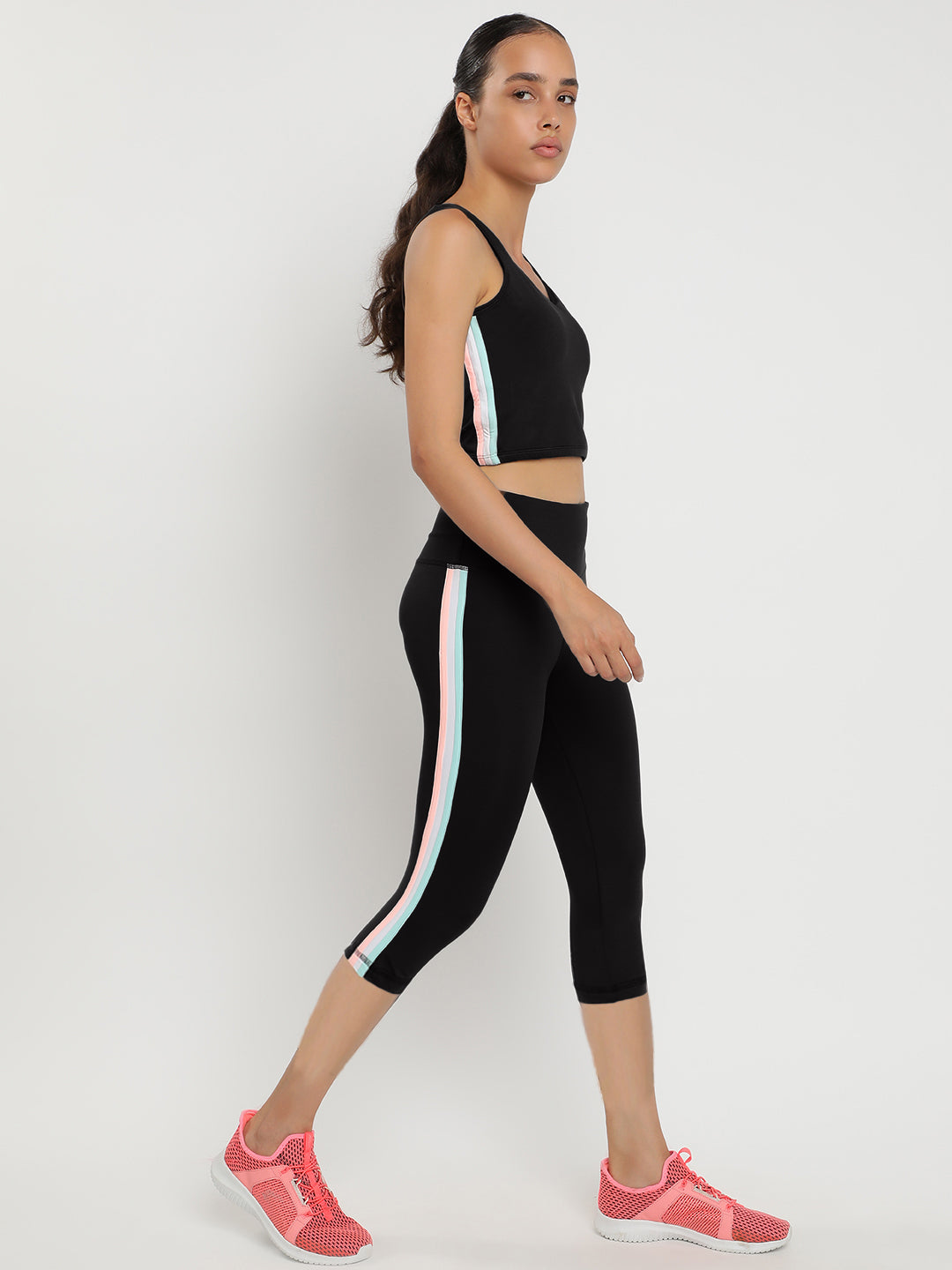 Zen Tank Top & Tights Co-Ord Set 18"- Black