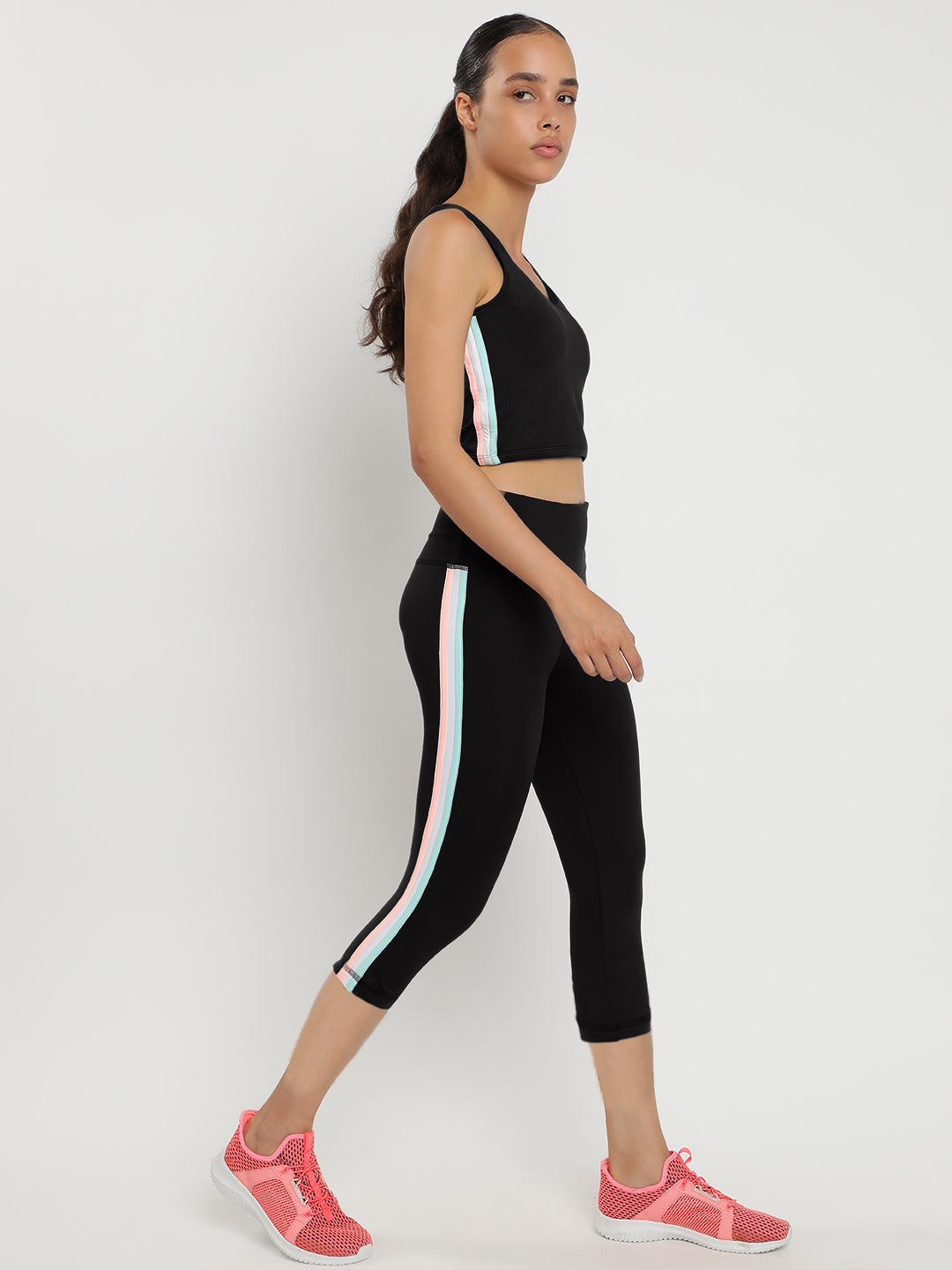 Zen Tank Top & Tights Co-Ord Set 21"- Black