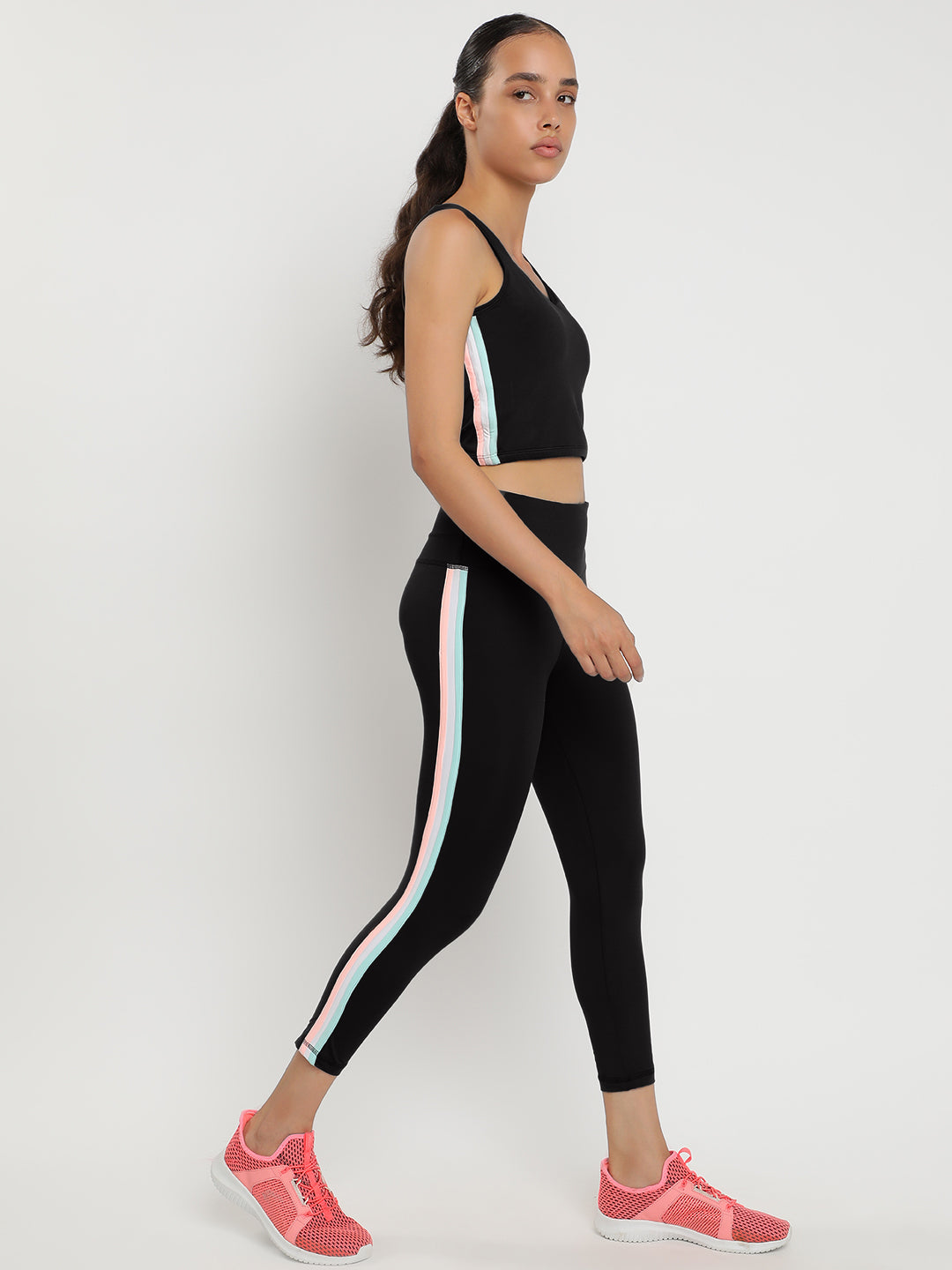 Zen Tank Top & Tights Co-Ord Set 23"- Black