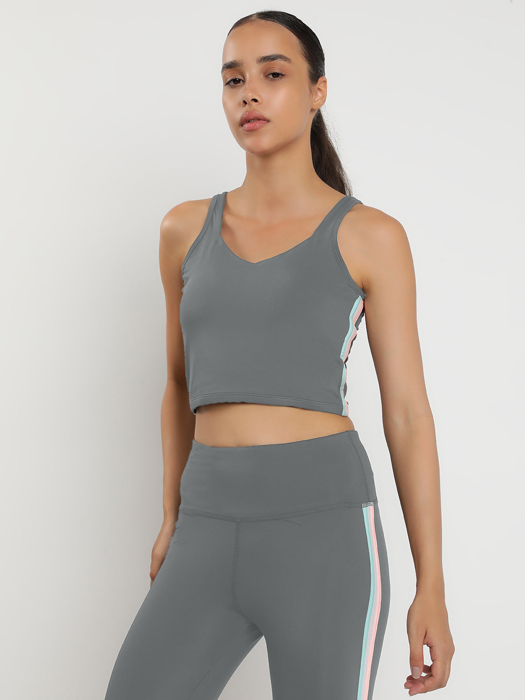 Zen Tank Top & Tights Co-Ord Set 23"- Lime Stone