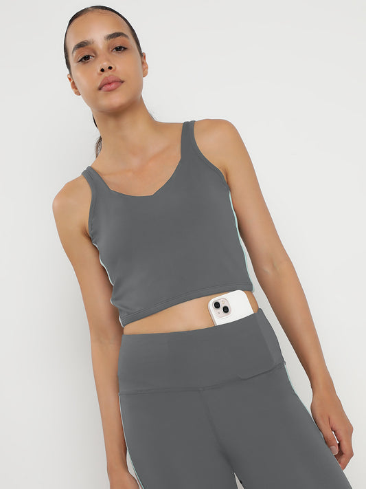 Zen Tank Top & Tights Co-Ord Set 21"- Lime Stone