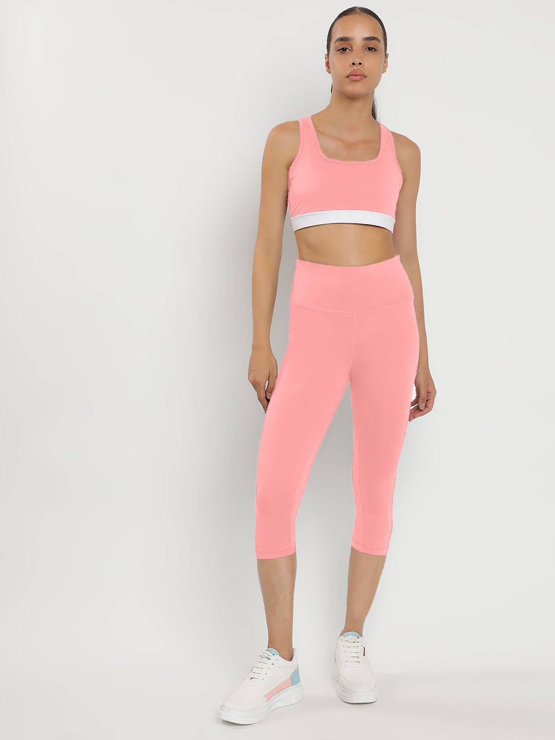 Momentum Bra & Leggings Co-Ord Set 18"- Peach