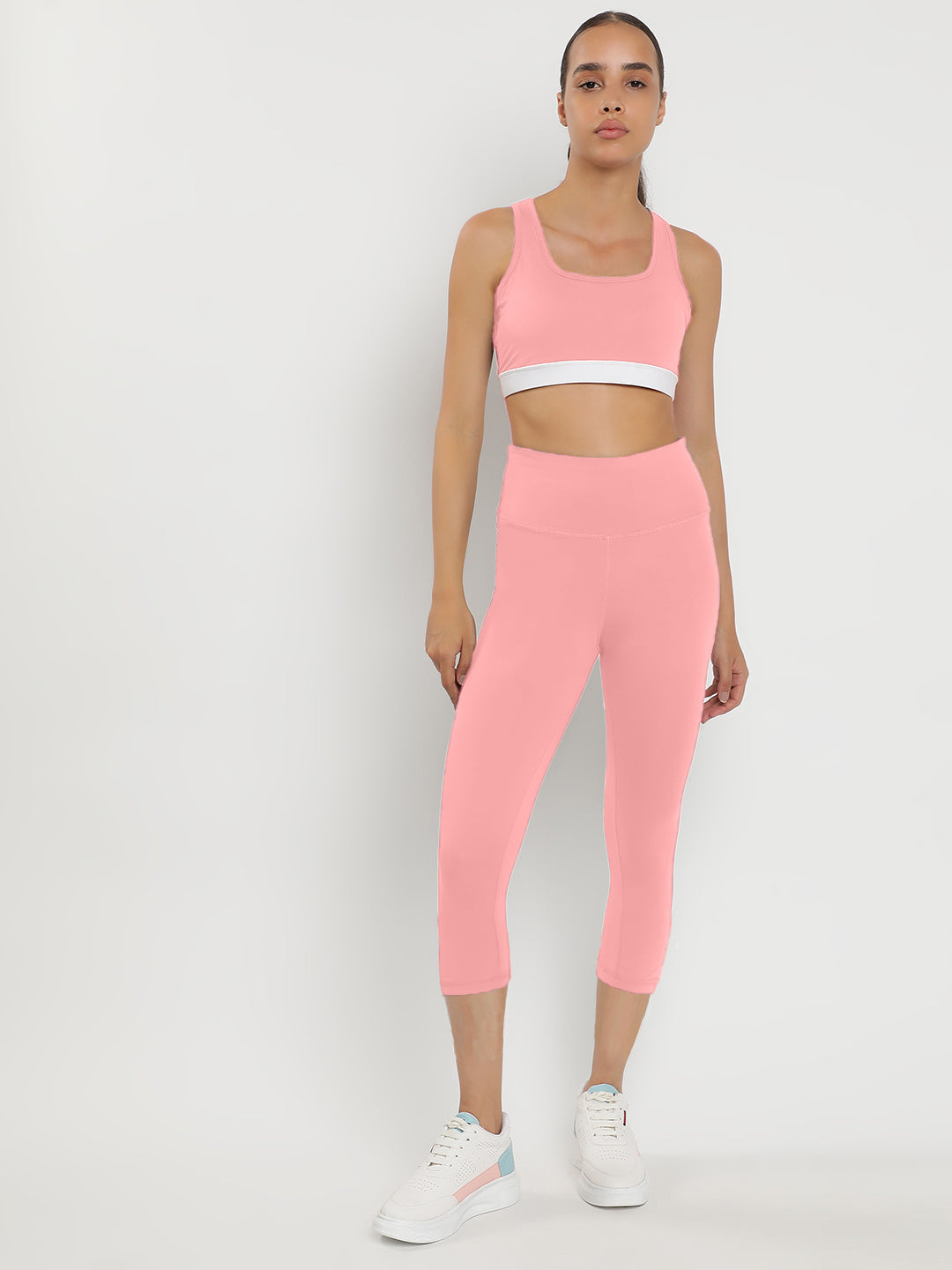 Momentum Bra & Leggings Co-Ord Set 21"- Peach