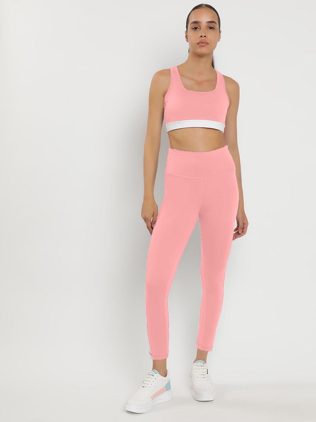 Momentum Bra & Leggings Co-Ord Set 25"- Peach