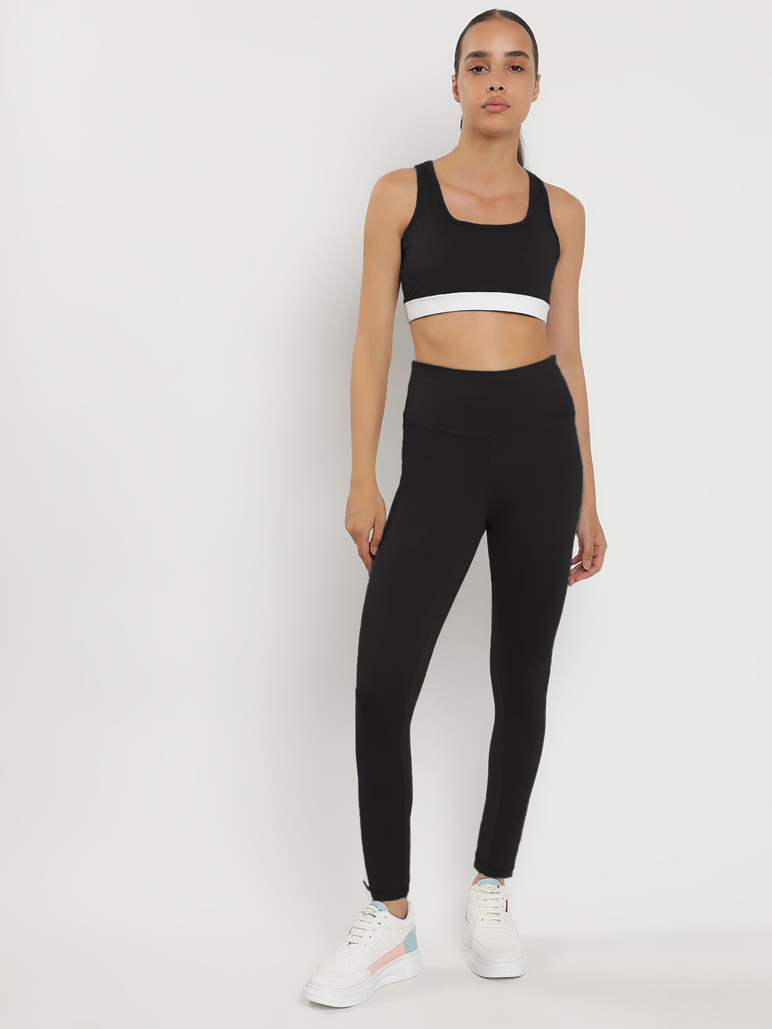 Momentum Bra & Leggings Co-Ord Set 27"- Black