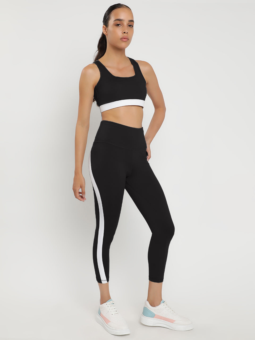 Momentum Bra & Leggings Co-Ord Set 21"- Black