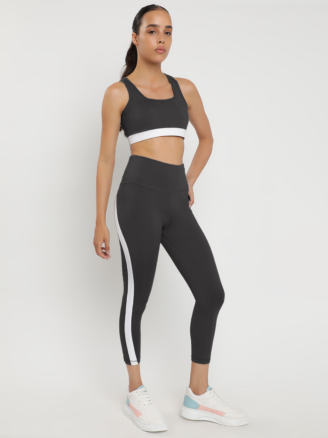 Momentum Bra & Leggings Co-Ord Set 21"- Graphite