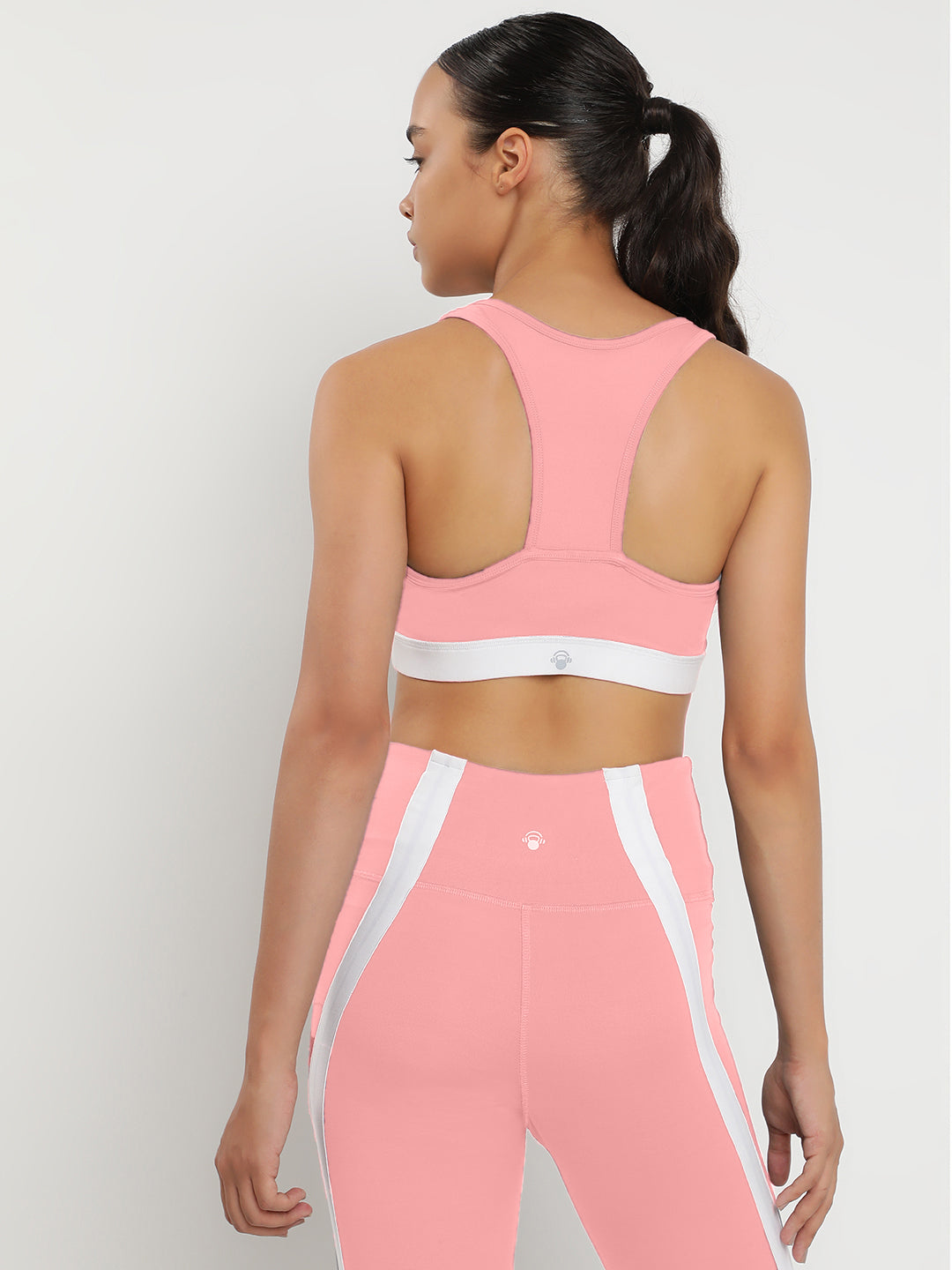 Momentum Bra & Leggings Co-Ord Set 27"- Peach