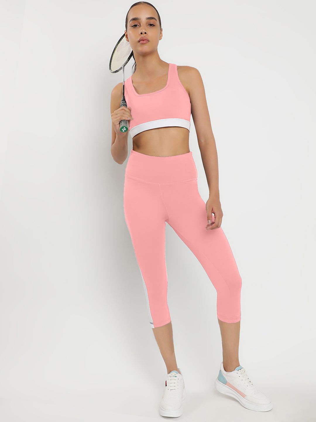 Momentum Bra & Leggings Co-Ord Set 21"- Peach