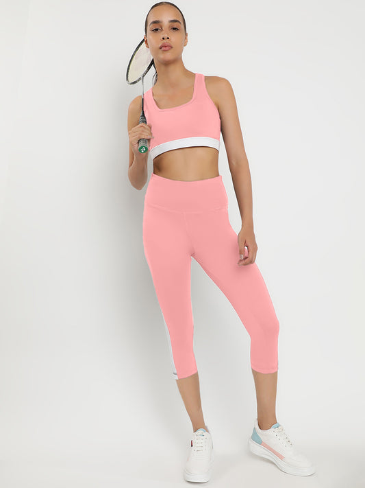 Momentum Bra & Leggings Co-Ord Set 21"- Peach