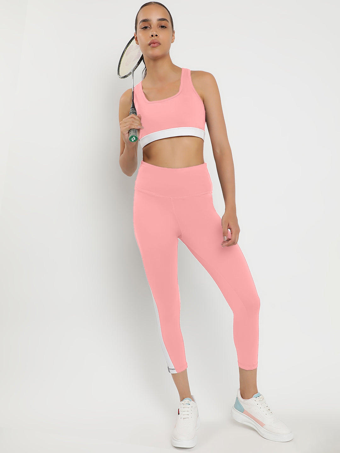 Momentum Bra & Leggings Co-Ord Set 23"- Peach