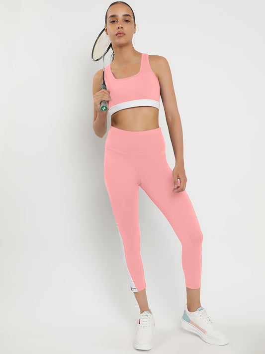 Momentum Bra & Leggings Co-Ord Set 23"- Peach