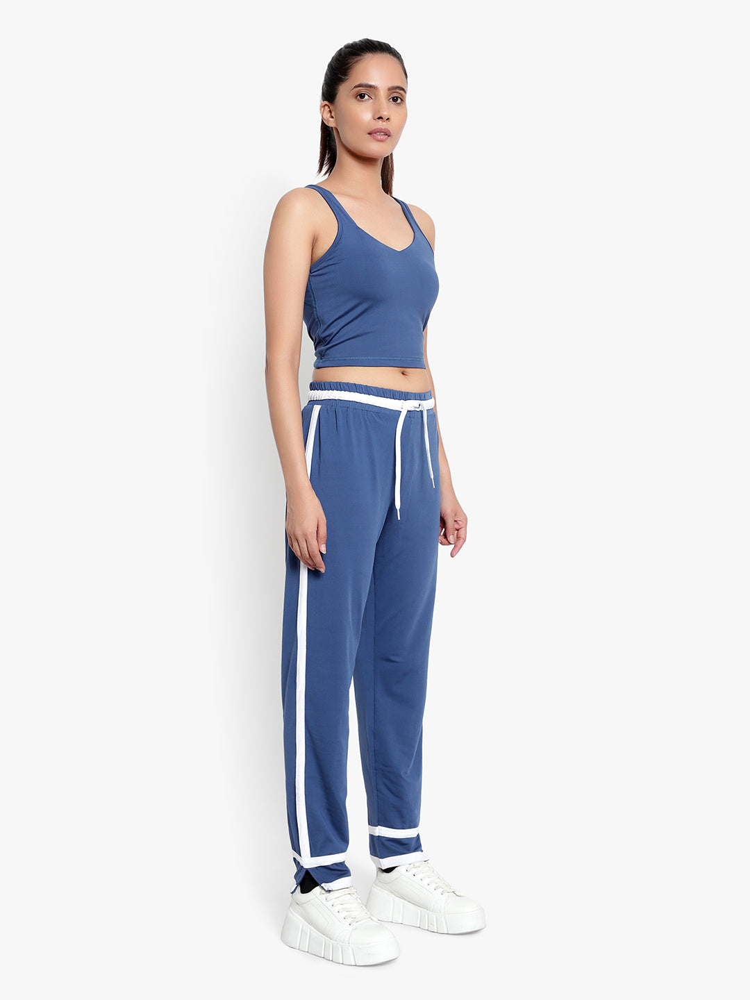 Axis Tank Top & Track Pant - Navy Blue