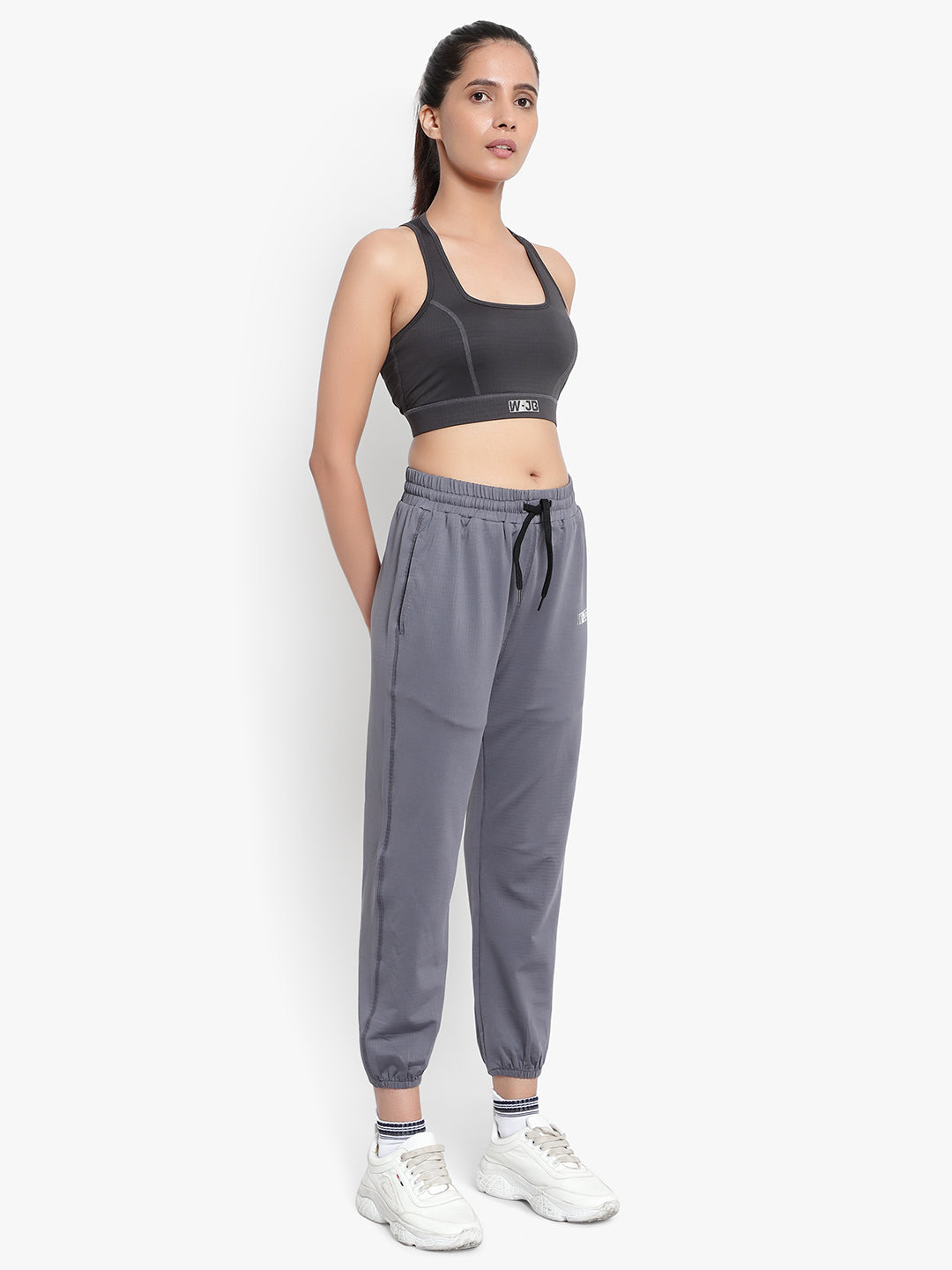 Revival Sports  Bra with Joggers- Grey & Black