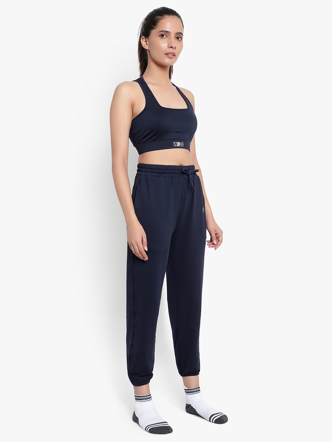 Revival Sports  Bra with Joggers- Navy Blue