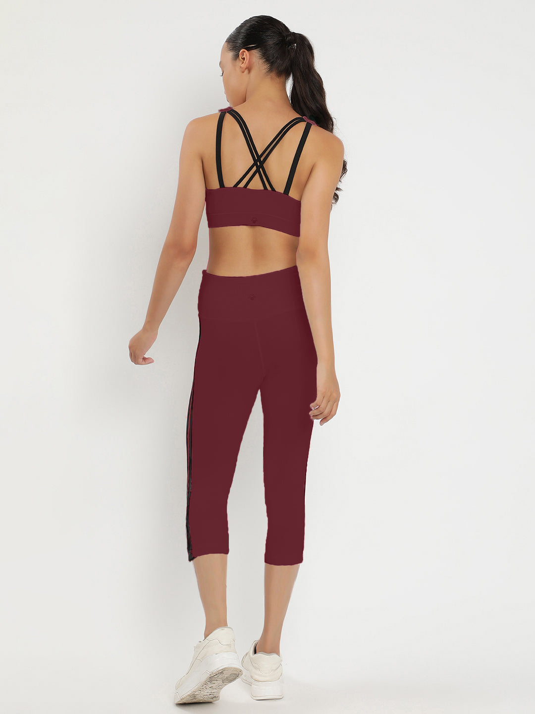 Synergy Bra & Tights Co-Ord Set 21"- Maroon