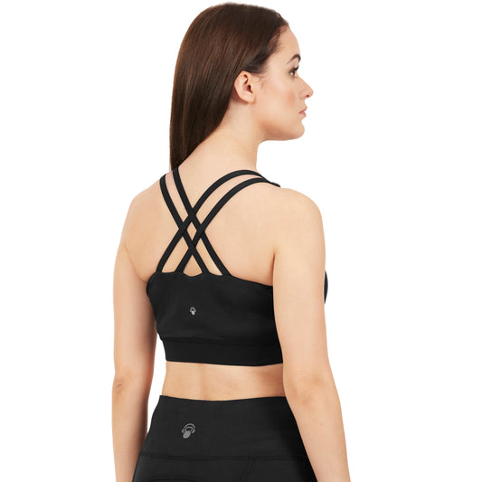 Desire Luxe Sports Bra - Black