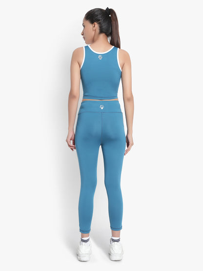 Curve Love Tight & Cutout Top - Blue