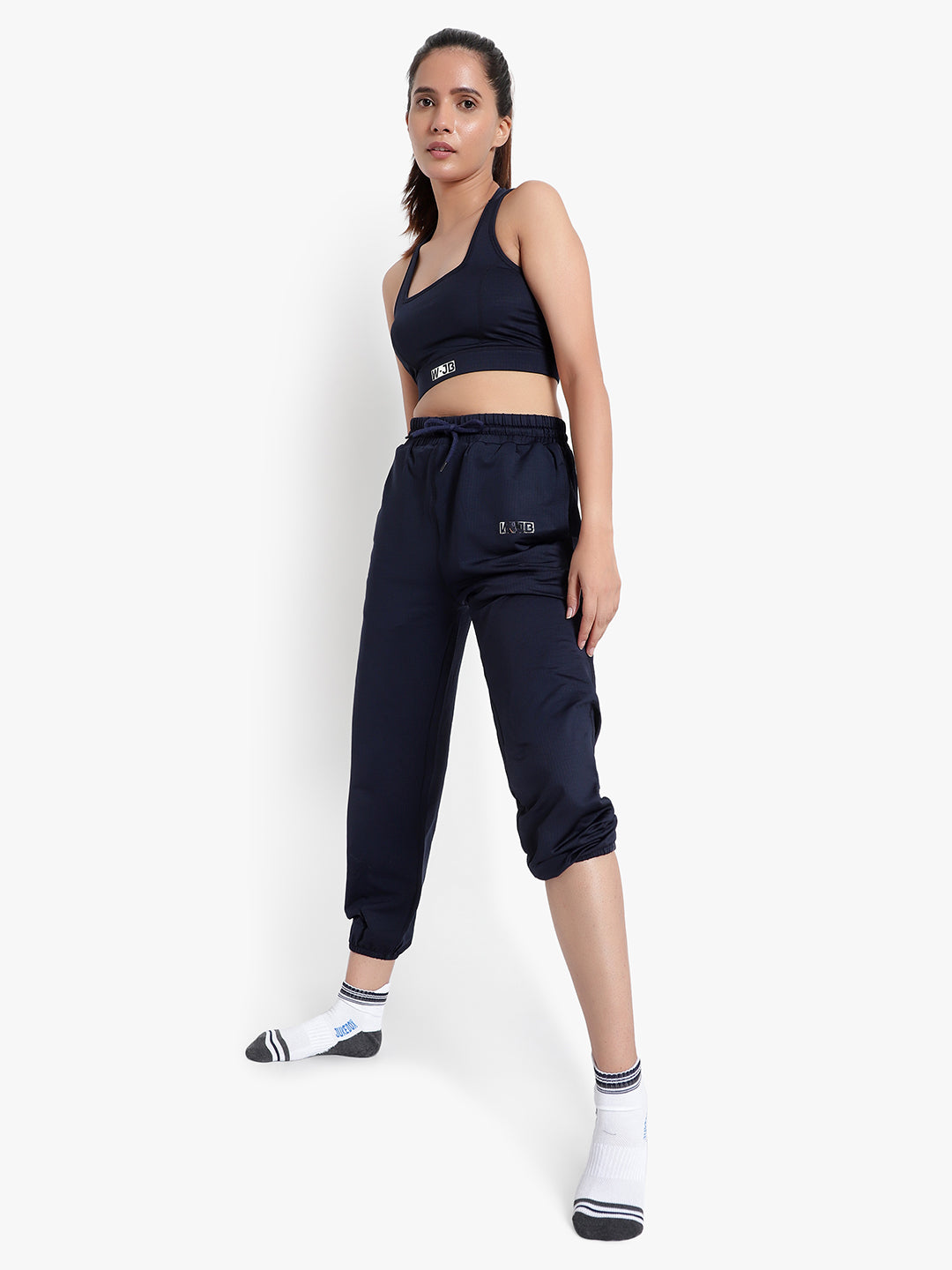 Revival Sports  Bra with Joggers- Navy Blue