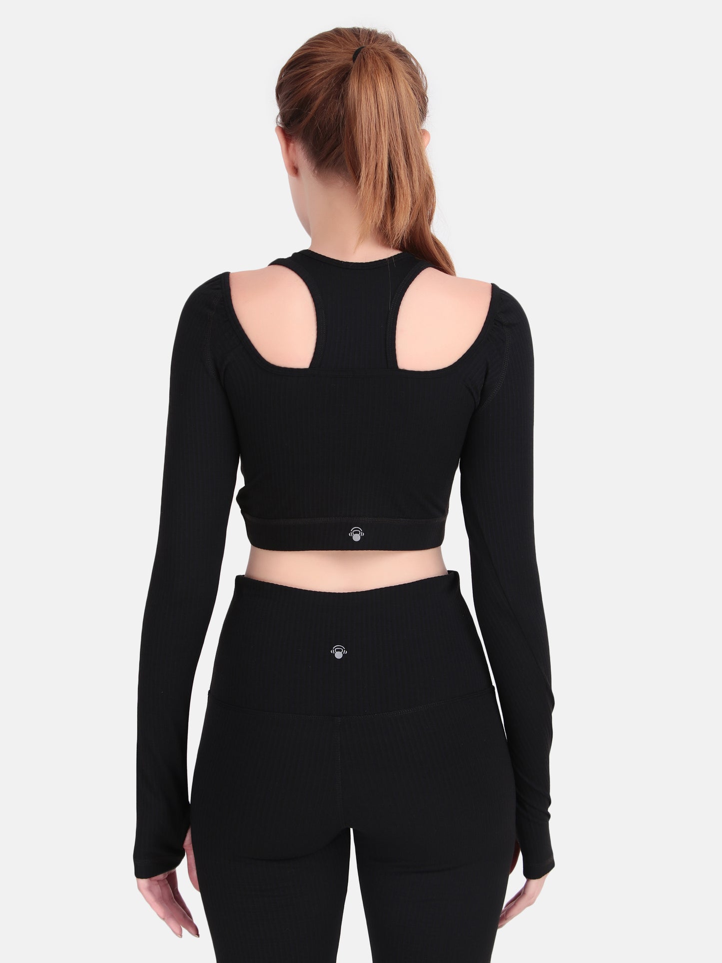 Power Move Cutout Tank Top - Black