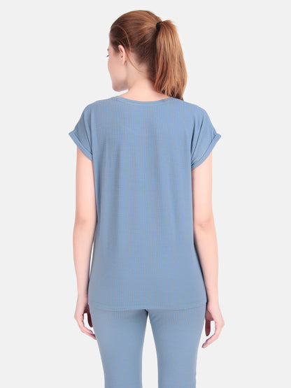 Whisper Tee - Blue Stone