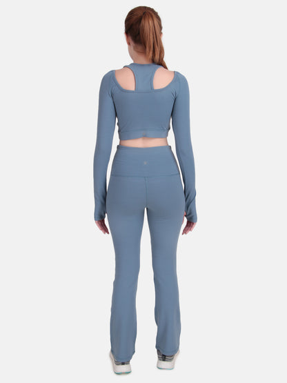 Power Move Top & Pant Co-Ord Set- Bluestone