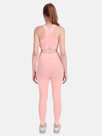 Edge Move Bra & Tight Co-Ord Set - Burlwood