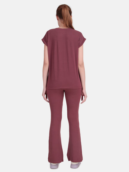 Whisper Where Comfort Meets Calm Co-Ord Set- Burlwood