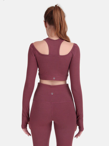 Power Move Cutout Tank Top - Black