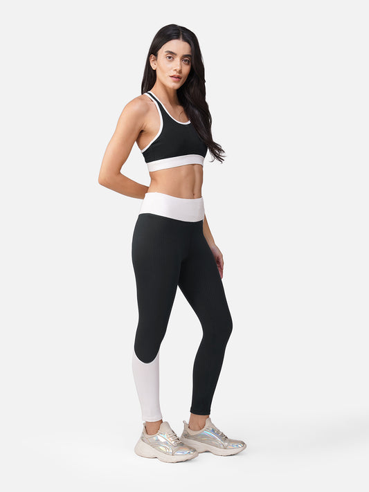 Power Flow Sports Bra with Tights Set
