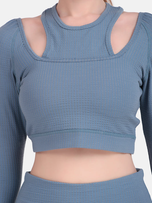 Power Move Cutout Top and Pant Set