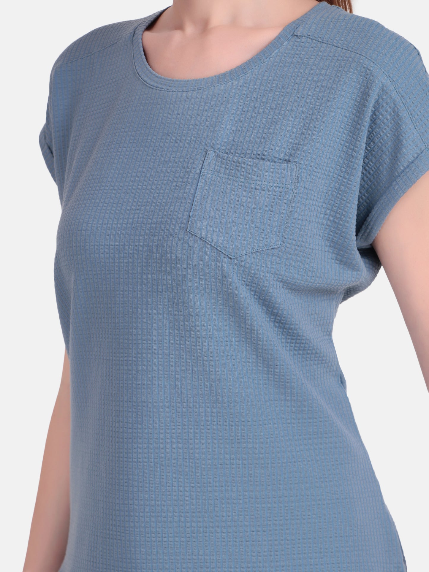 Whisper Tee - Blue Stone