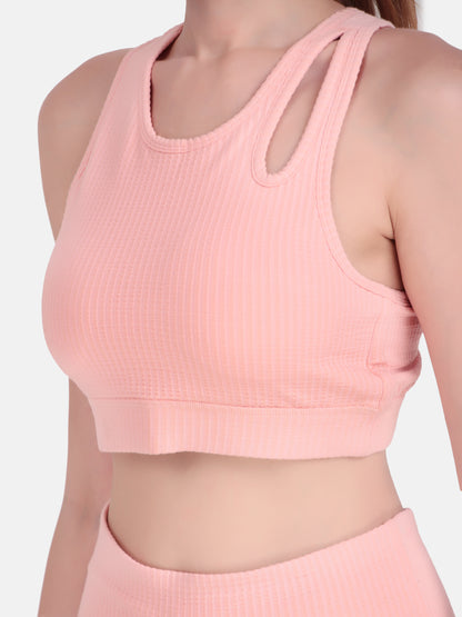 Edge Move Bra & Tight Co-Ord Set - Burlwood