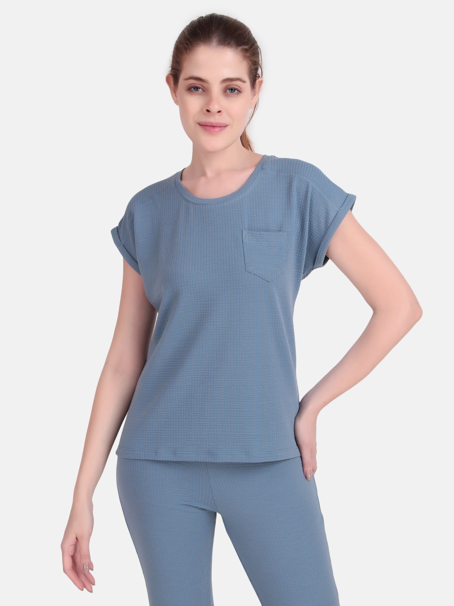 Whisper Tee - Blue Stone