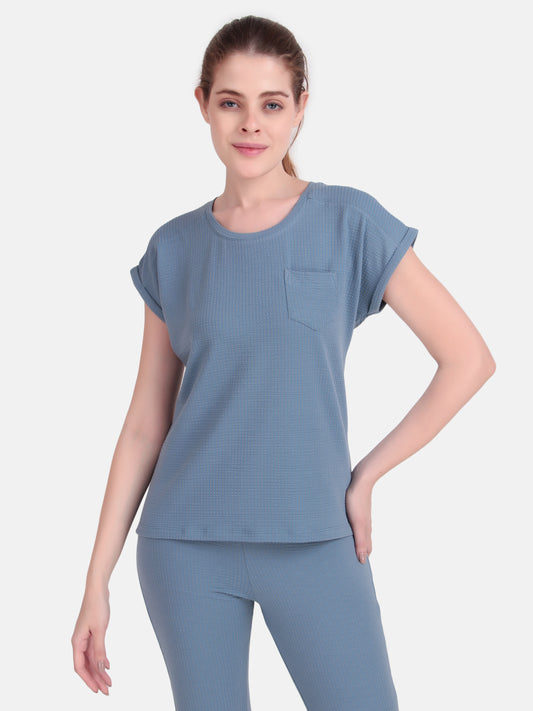 Whisper Tee - Blue Stone