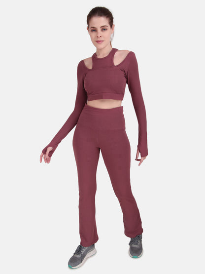 Power Move Co-Ord Set- Burlwood