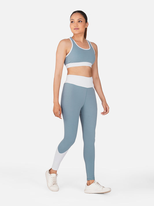 Power Flow Sports Bra with Tights Set
