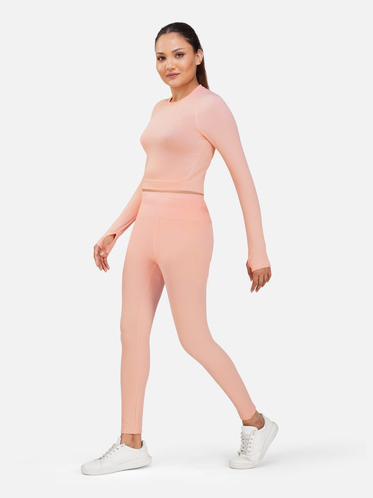 Sculptflex Seamless Crop Top with Tights Set