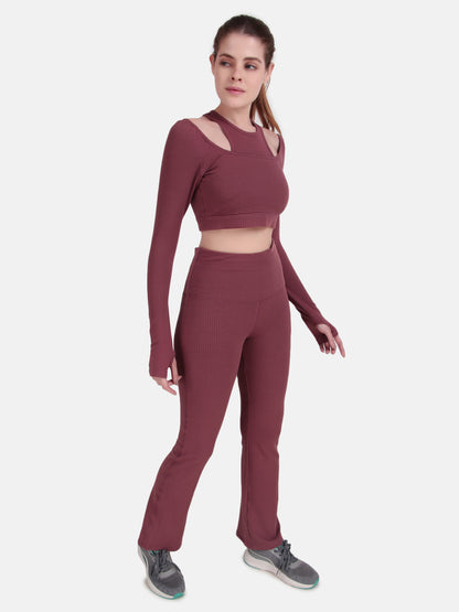 Power Move Co-Ord Set- Burlwood