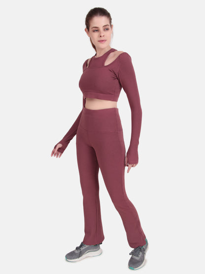 Power Move Co-Ord Set- Burlwood