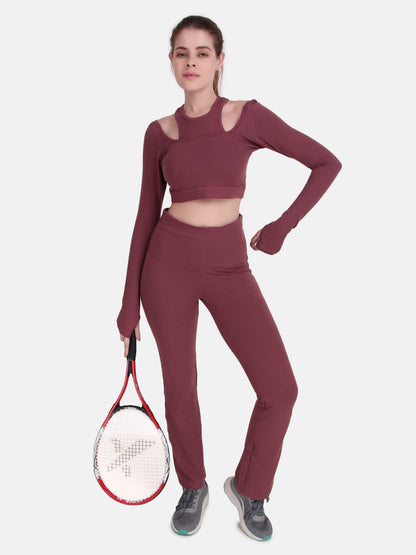 Power Move Top & Pant Co-Ord Set- Bluestone