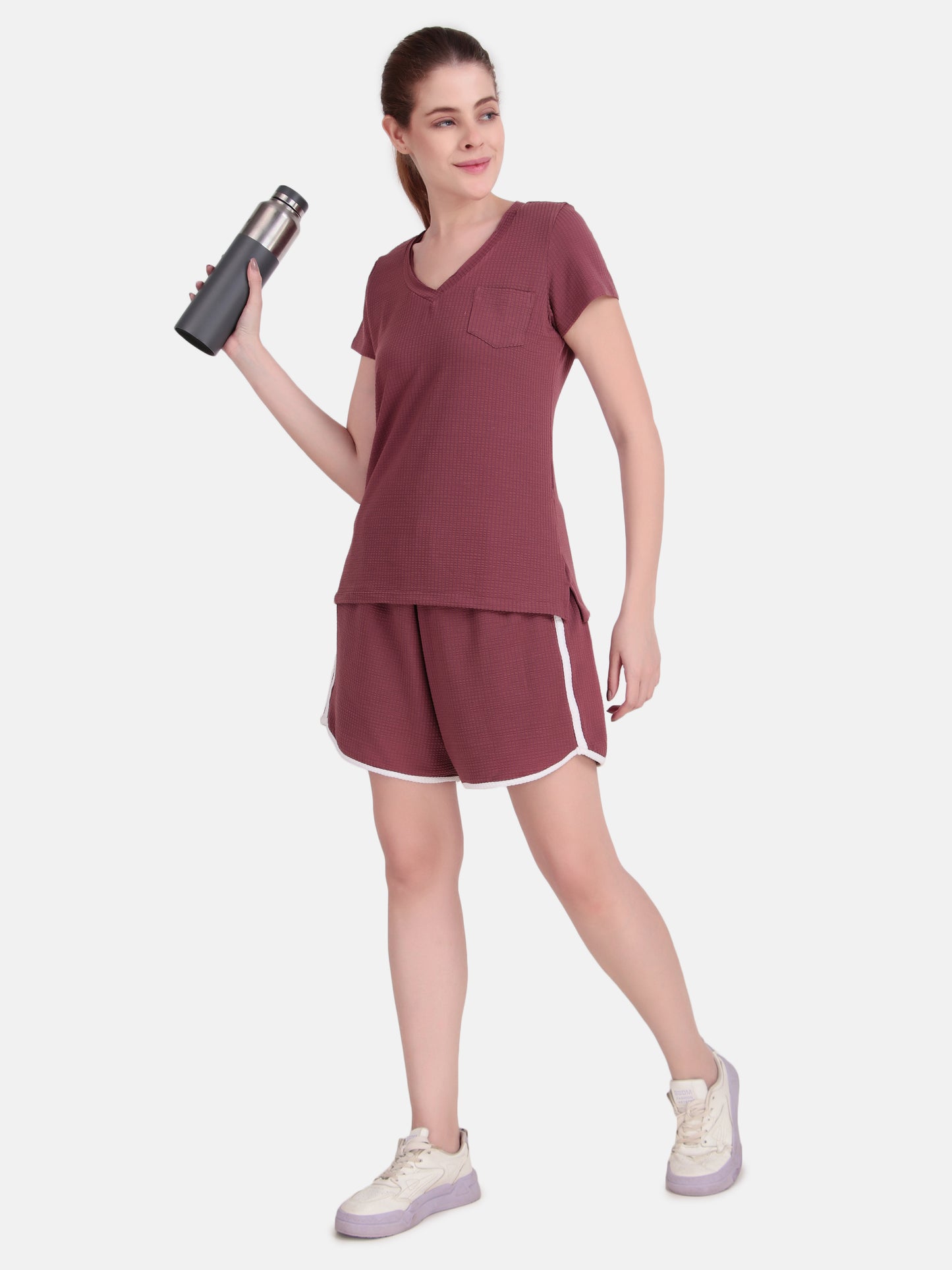 Drift Co-Ord Set - Burlwood