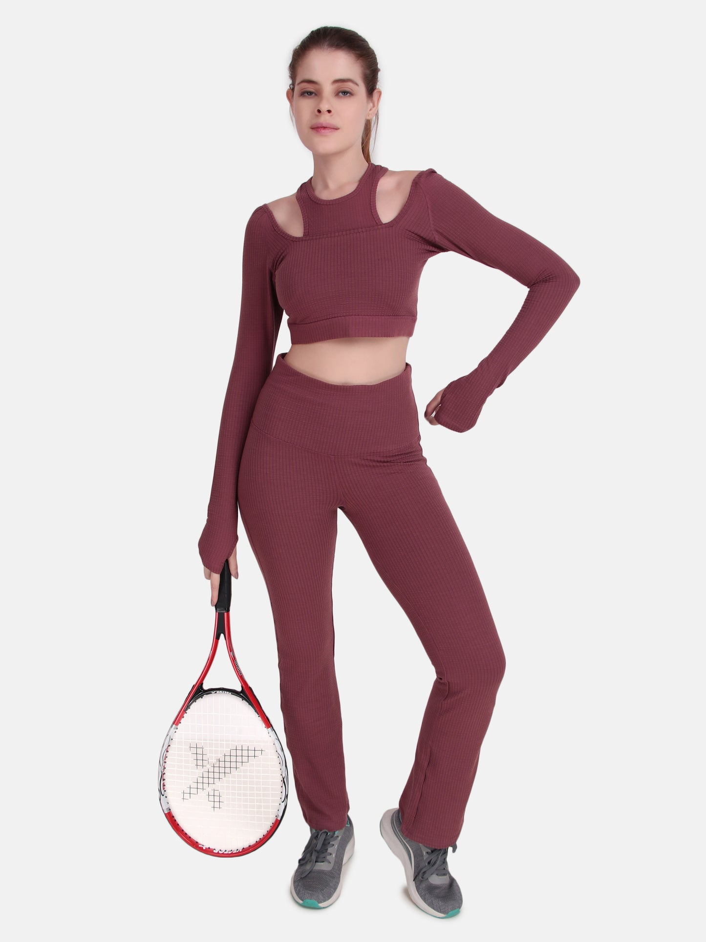 Power Move Co-Ord Set- Burlwood