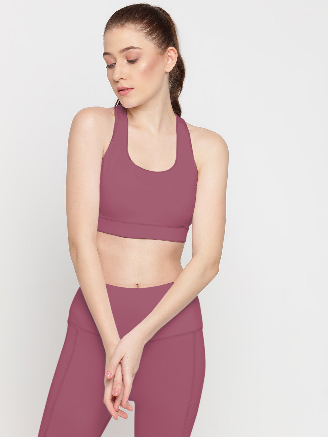 Long Line Sports Bra - Tulipwood