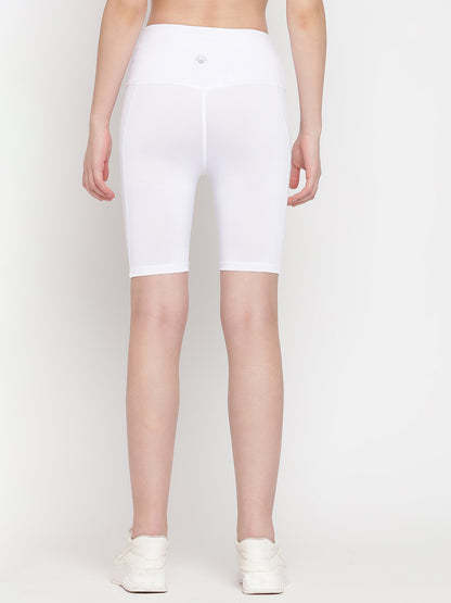 Long Line Shorts Super High Rise 8 - White