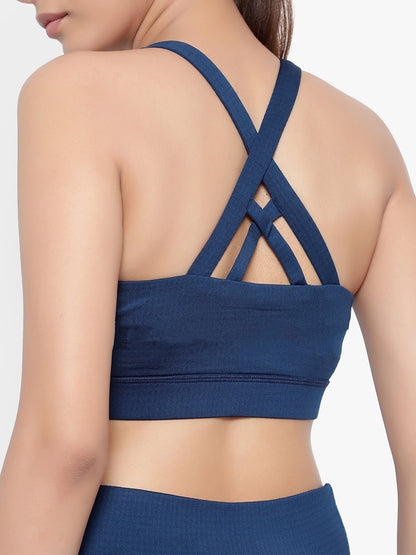 Mirage Shorts & Sports Bra Set - Classic Blue